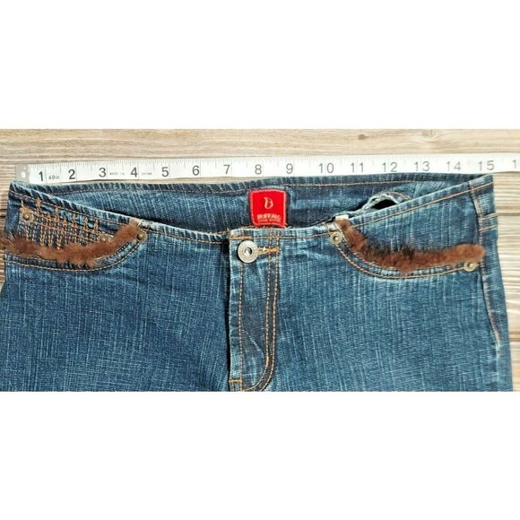 *Buffalo David Bitton Jeans Fur Trim Women's Jeans Size 28 - Picture 4 of 11